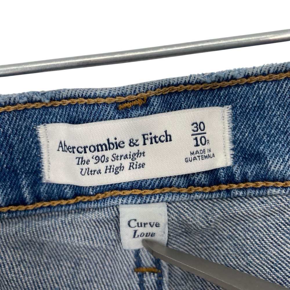 Abercrombie & Fitch The 90s Straight Ultra High Rise Jeans Curve Love - Picture 5 of 6